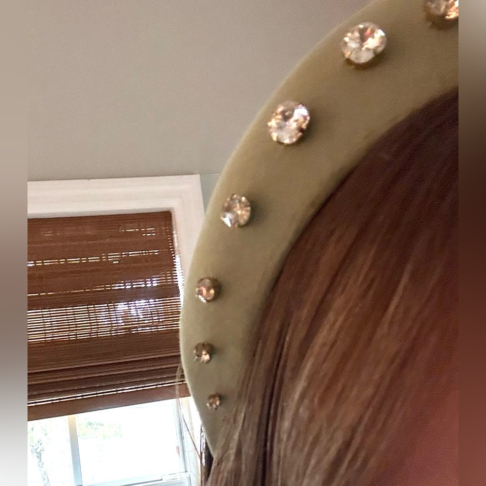 💚 FLAWED - Hill House Green Moire Jeweled Halo Headband 💚 - Picture 14 of 15